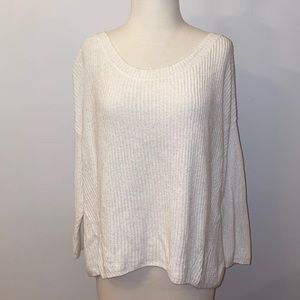 Express White open back sweater